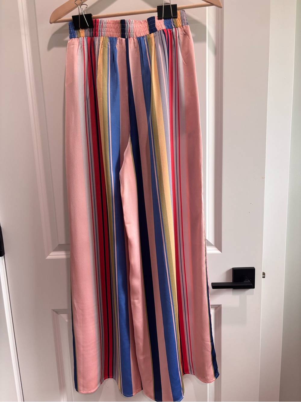 glam Pink Multi-Stripe wide leg pants - Picture 5 of 6